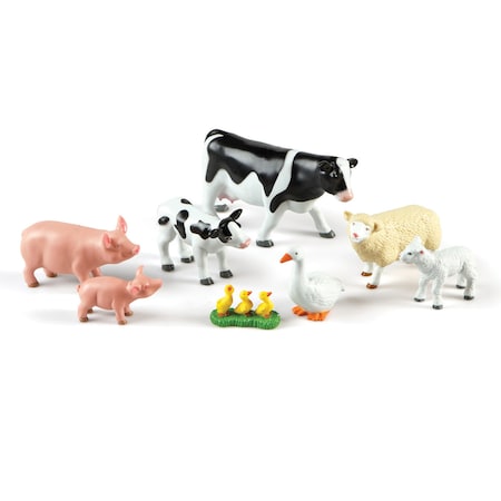 Learning Resources Jumbo Farm Animals, Mommas And Babies, 8 Pieces 0835